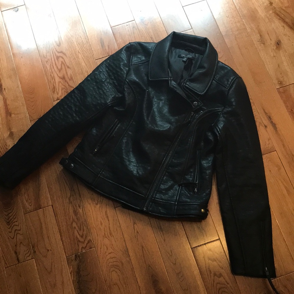 Faux Leather Biker Jacket